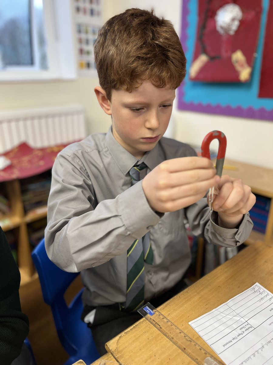 CCJuniorY3's tweet photo. #CCJYear3 have been busy scientists finding out the strength of different magnets #CCJScience #CCproblemSolvers #CCEnquirers https://t.co/BmFpaCojo3