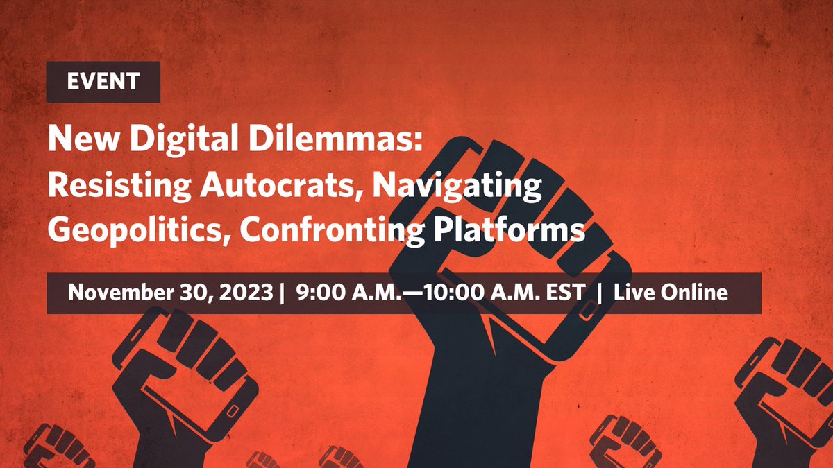 CarnegieDCG's tweet photo. 🚨 🗓 Thursday @ 9 AM! 

@CarnegieEndow's #DigitalDemocracyNetwork launches their latest publication on the growing role of technology in politics and society. 

🗣 w/ @maasalan, @BasuArindrajit, @AgustinaDelCamp, @iginioe, &amp; @SteveJFeldstein.

RSVP: https://t.co/jfaMBOGXUx https://t.co/5dvNGBQyNK