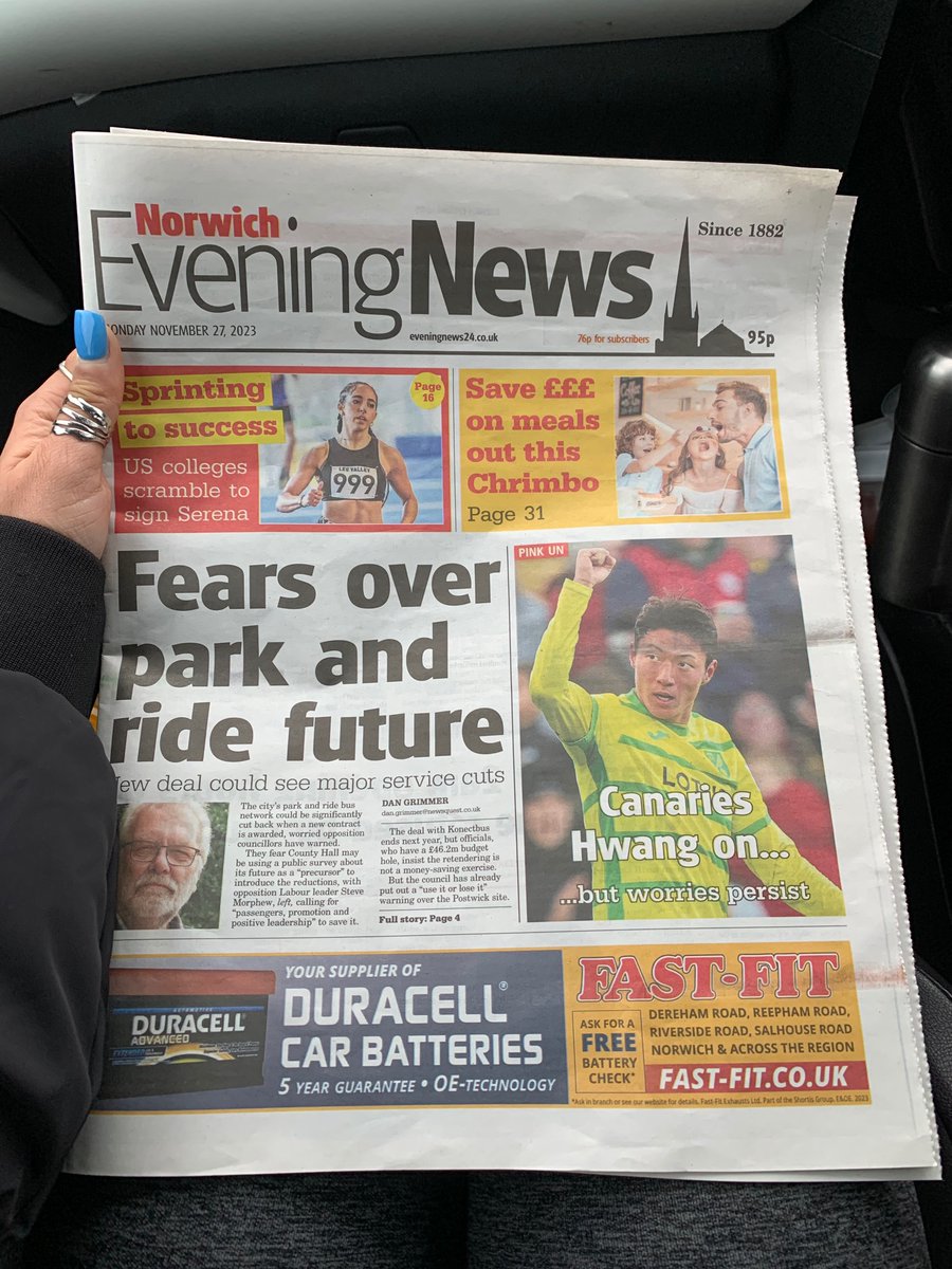 Front page of the Evening News🥹❤️!!

To read full article - eveningnews24.co.uk/news/23942492.…