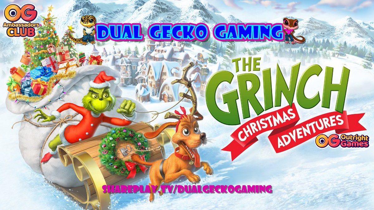 dualgeckogaming's tweet photo. We are live playing #TheGrinchChristmasAdventures by @Outright_Games and @CasualBrothers. We will be streaming over on @shareplaytv for some more beta testing. https://t.co/bAl86UbSvz
#BetaSetGo #outrightgames #ad #outrightgamesambassador https://t.co/umNEDrAInd