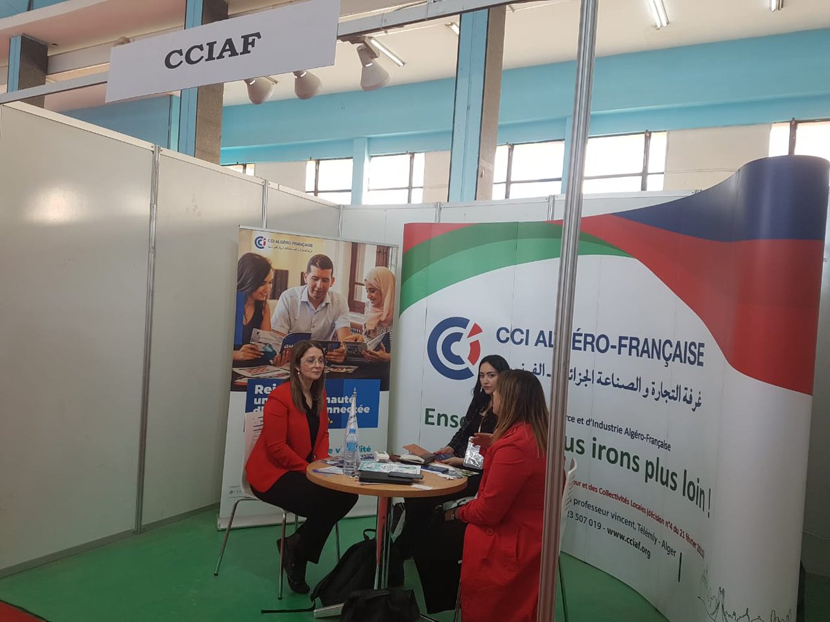 cciaf_actu's tweet photo. 🟢Retrouvez la @cciaf_actu en tant que partenaire à la 7ᵉ édition du Salon International d #REVADE 2023 organisé par la CACI - Chambre Algérienne de Commerce et d'Industrie du 27 au 30 novembre 2023, à la SAFEX, Alger, Pavillon "G" https://t.co/GOP6TUNYlx