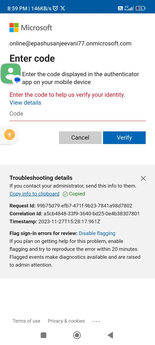 DrTagleDevanand's tweet photo. @office  I can't able to login please help regarding this https://t.co/SJPleXKBTr