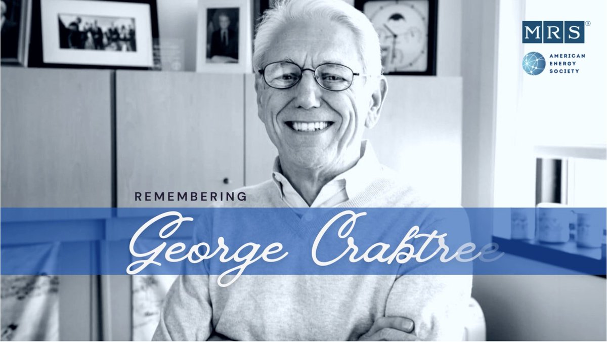 YingShirleyMeng's tweet photo. Join us this afternoon 3:30 pm – 5:30 pm Sheraton, 2nd Floor, Constitution B -
Remembering George Crabtree, who was a renowned materials scientist and director of the U.S. Department of Energy Joint Center for Energy Storage Research (#JCESR) at @argonne National Laboratory. He had many connections with the @Materials_MRS and was a critical player in developing its increasingly important role in energy materials through his position on the editorial board of the MRS #Energy & #Sustainability journal and as an active advisor for MRS Bulletin.
He passed away earlier this year, this event is to celebrate his accomplishments and legacy in materials, especially in energy-related areas, with several distinguished guest speakers.
https://t.co/cHaZ1XtghY