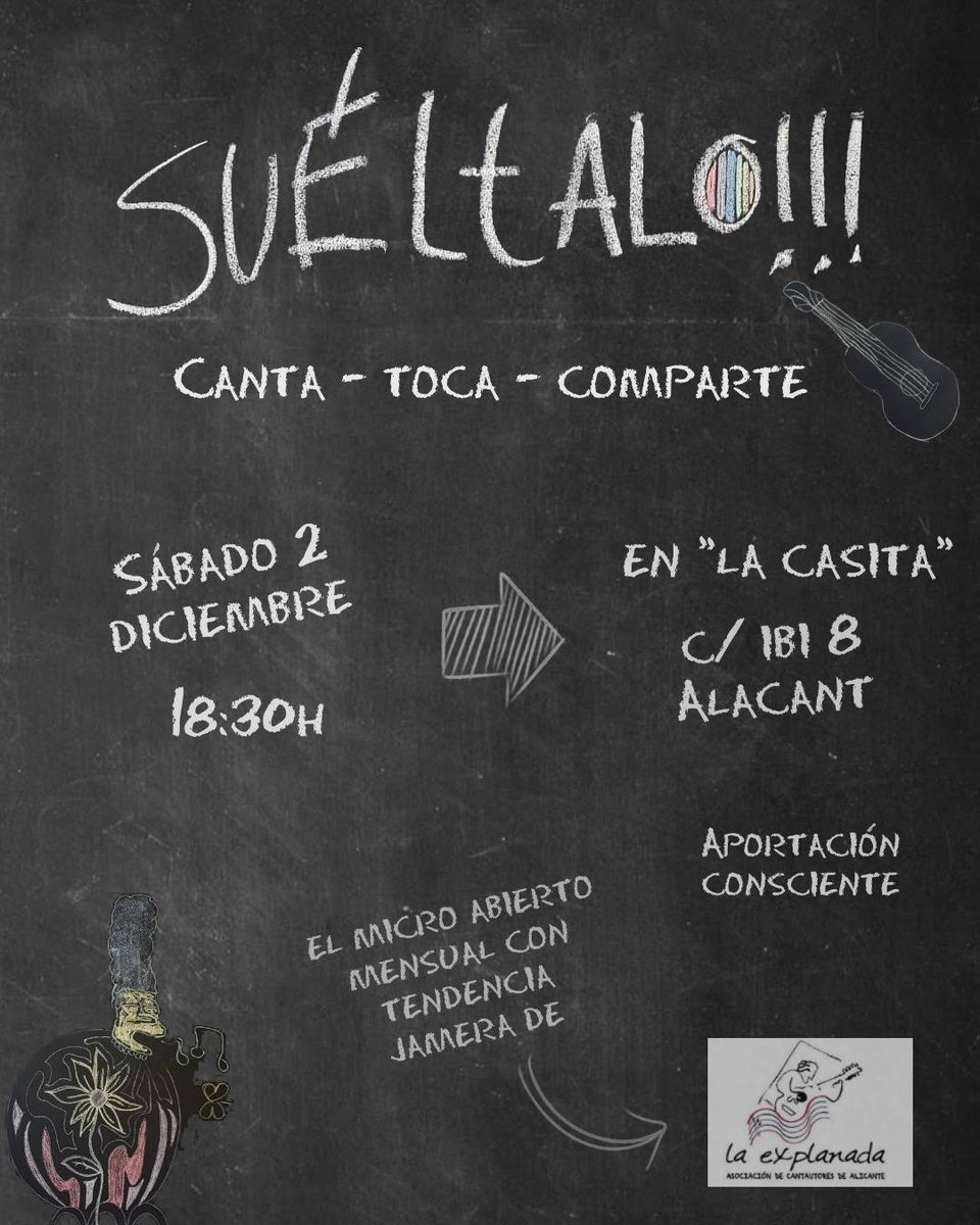 Dicen que desde hace 18 años un grupo de cantautores y cantautoras irreductibles mantienen viva la llama de la canción que de corazón a corazón va contando las verdades que se encuentran por el camino. Dicen que cada primer sábado de mes se juntan en la Calle Ibi, 8 de Alicante..