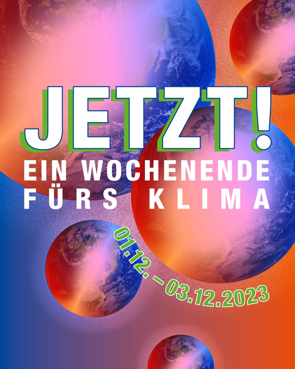 dbmbochum's tweet photo. Vom 01.-03.12. bietet das Festival „Jetzt! Ein Wochenende fürs Klima“ ein geballtes Kulturprogramm rund um die Themen #Klimawandel & #Nachhaltigkeit in #Bochum. Mehr zum Programm im @dbmbochum: https://t.co/vIo0KGR3ea
#DBMBo @TheaterBochum @PlanetariumBO @bochum_de @ruhrtriennale https://t.co/rG3Ik2RgRN