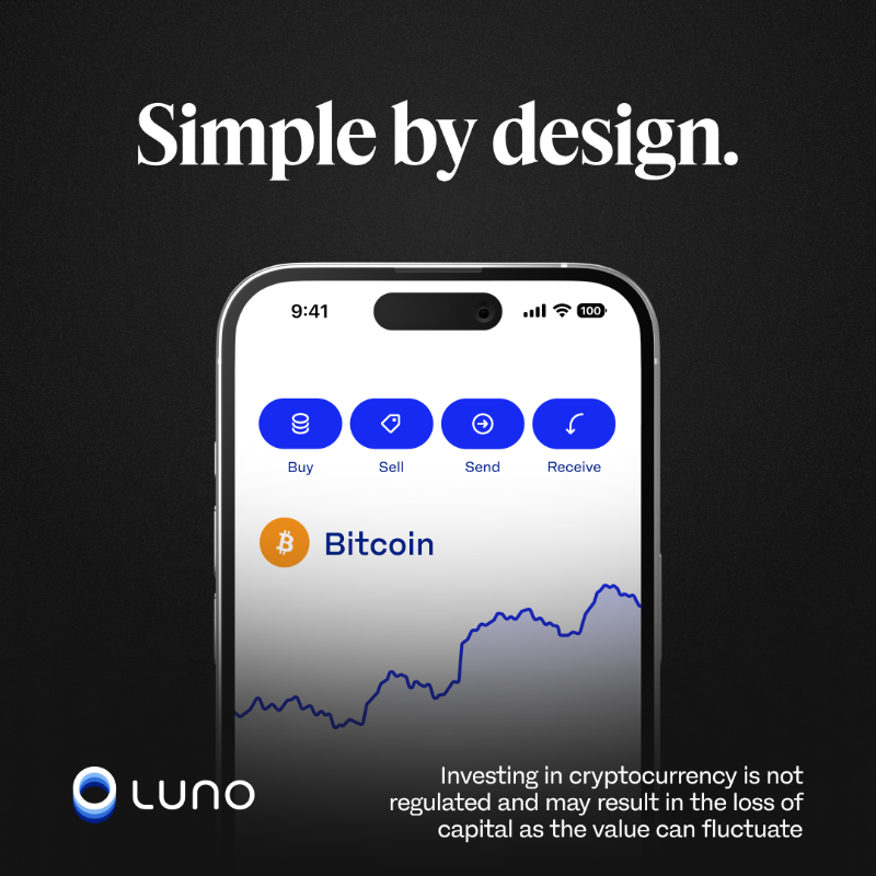 LunoGlobal's tweet photo. Crypto investing doesn’t need to be complicated.