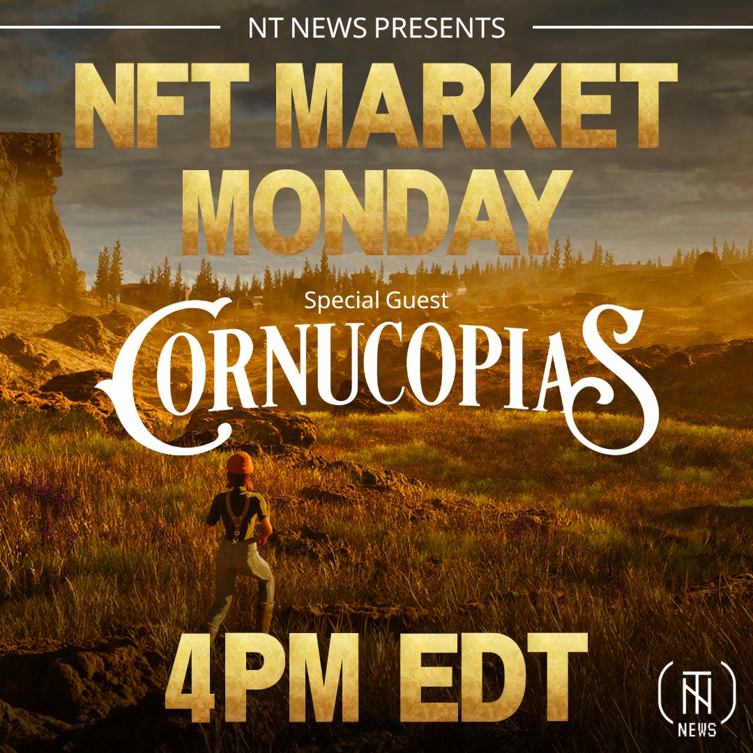 Tune in later today!
MARKET MONDAY w/<a href="/Neo_Tokyo_News/">Neo Tokyo News</a>

Special Guest: <a href="/CornucopiasGame/">CornucopiasGame</a> + Land Plot Raffles
- Market Sentiment Analysis (Bullish)
- Shamsi's Top Altcoin Picks
- CZ Steps Down &amp; Goes To Jail?
- Blur's Airdrop, Part 2
- Is The Citadel Being Invaded by Cardano Holders?
