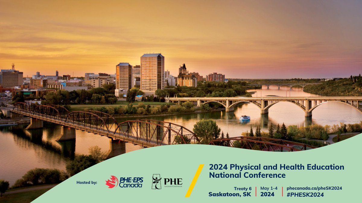 PHECanada's tweet photo. Join us at the 2024 PHE National Conference, the national event designed for physical and health educators, researchers, and leaders in Canada and beyond! 

Register now to secure your spot! #PHESK2024
https://t.co/ryIzXXSyfm https://t.co/tFdry9DN4E