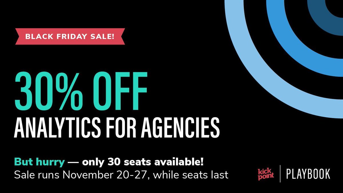 analytics_pb's tweet photo. Today is the last day to save 30% on our Analytics for Agencies course! ⏰

Improve your analytics and reporting skills, stay updated with industry changes, and join a supportive community. Use BF30 at checkout today 👉 https://t.co/IfJpKaDPLd https://t.co/BQgOUjUoqg