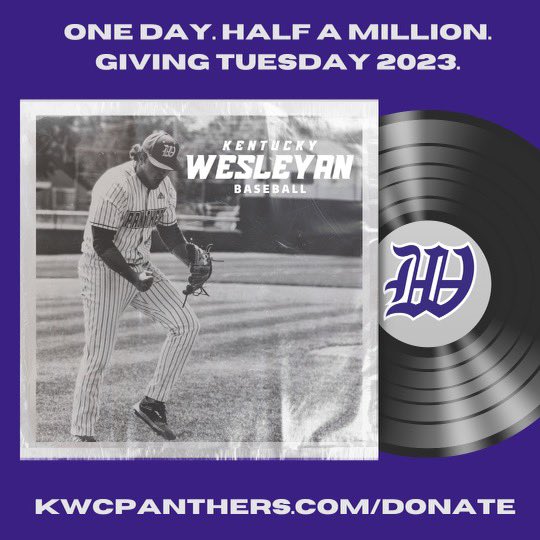 kwc_baseball's tweet image. Tomorrow is Giving Tuesday!
We really appreciate all the financial support from our alumni and the community of Owensboro. Please click on this link to help our program continue to grow. kwcpanthers.com/donate #GivingTuesday