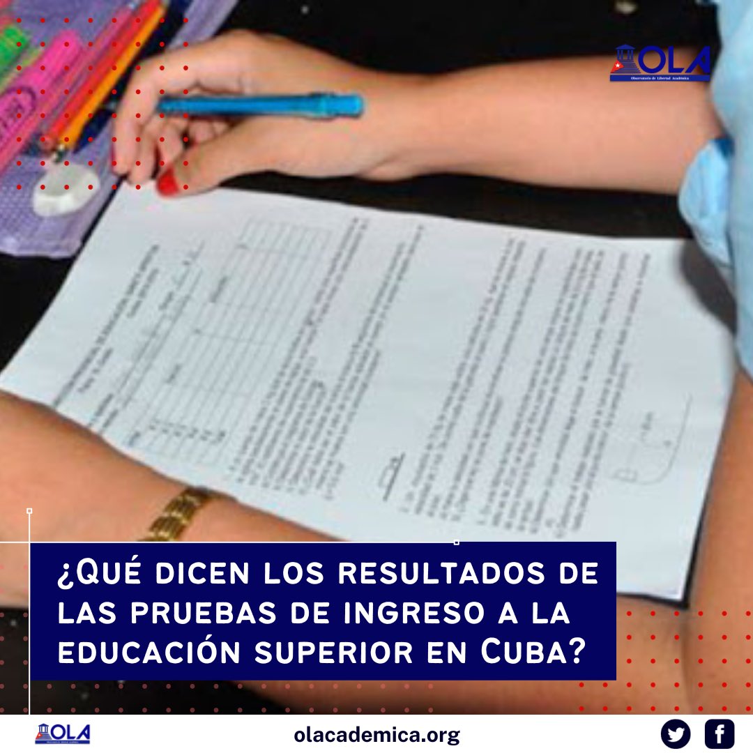 OLAcademica's tweet photo. El pasado octubre, se realizaron en todo el país las pruebas de ingreso a la educación superior.

#EducaciónCuba #Precariedad 🚨📢⚠️⚠️

1.🧵Abrimos hilo👇🏼 https://t.co/4osGW3OHEQ