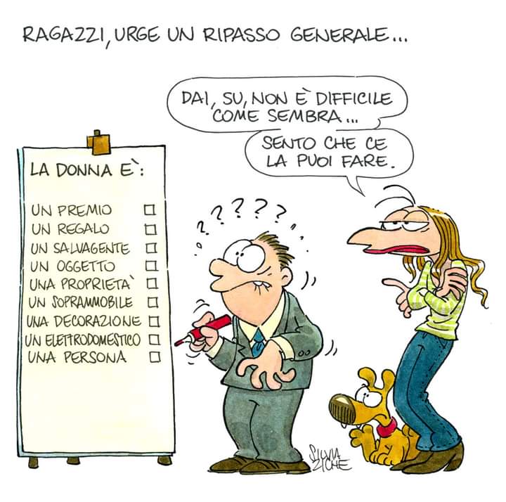 AlbertoLetizia2's tweet photo. Vignetta di Silvia Ziche del 2011.
Sempre attuale. https://t.co/hUY0QCTHm9