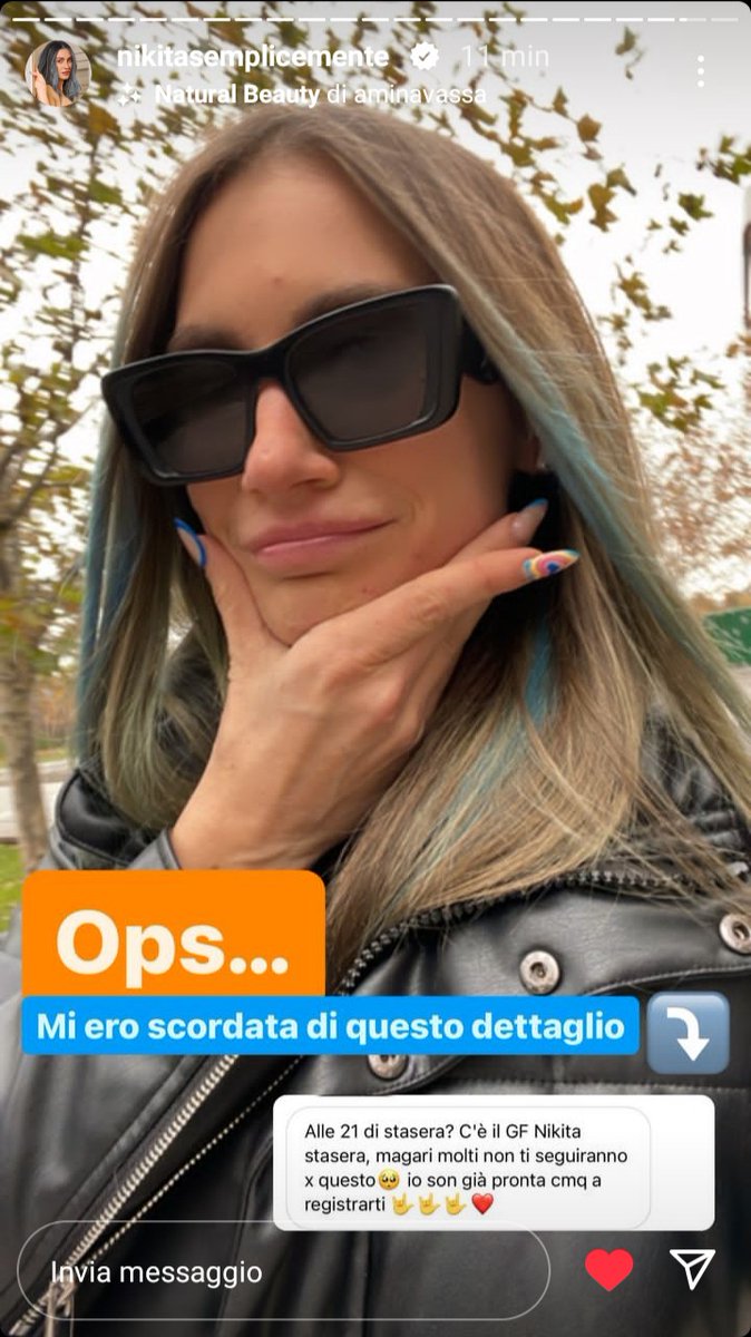 BanelliMar61284's tweet photo. Nikita si è dimenticata che stasera c'è la puntata del GF, ma la diretta rimane confermata, perché, essendo molto impegnata, sono l'unico orario e l'unico giorno che può! Ci saremo Niki, quella Casa senza di te non ha senso!
💕💕🥰🥰🦄🧚

#nikiters #iostoconnikita @Uraganonikita https://t.co/UpI7SGG6Xk