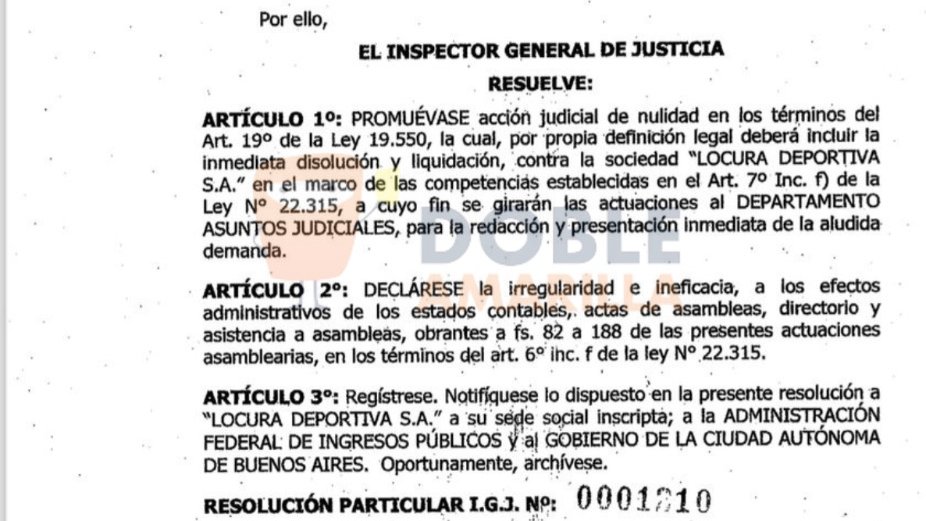 🚨#ALERTA | La #IGJ encontró irregularidades en el concesión de un predio a Sebastián #Battaglia por parte del Gobierno de la Ciudad de Buenos Aires

📌Ante esto, el órgano judicial tomó la resolución de anular su otorgamiento, según pudo saber <a href="/okdobleamarilla/">doble amarilla ⭐️⭐️⭐️</a>

ℹ️ <a href="/NachoGenovart/">NACHO GENOVART</a>