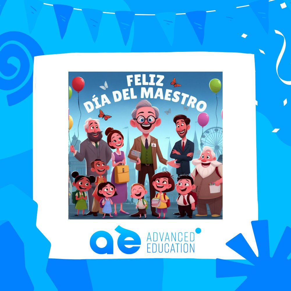 Hoy es el Día del Maestro, desde @Grupo_AEd  queremos felicitar a todos los maestros que hacen posible una educación de calidad, inclusiva y transformadora.
Gracias por vuestra dedicación, pasión y compromiso. Sois un ejemplo para todos. ¡Feliz Día del Maestro!

#DíaDelMaestro