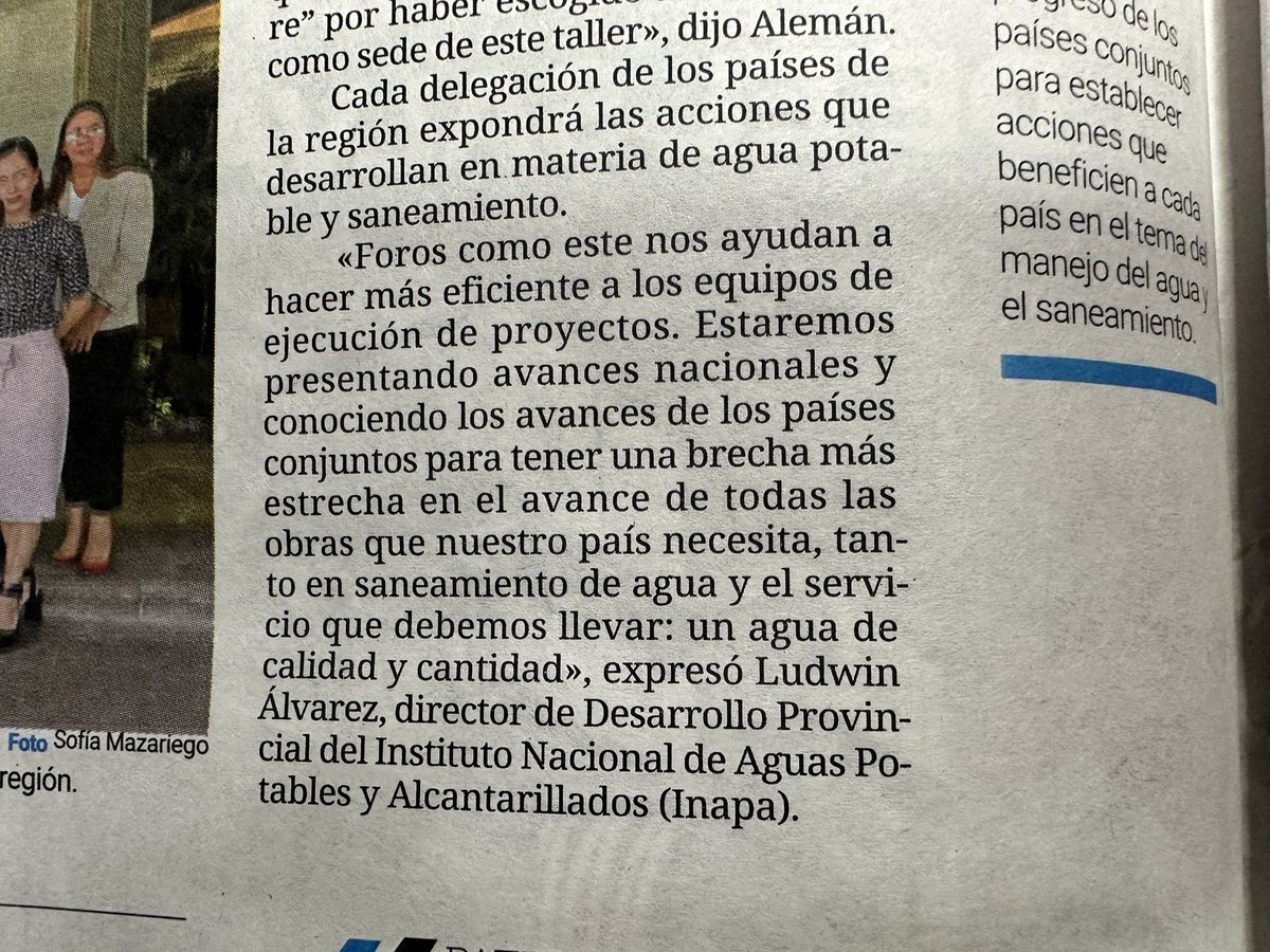 Ludwigalvarezi's tweet photo. Satisfacción del deber cumplido, en momento que al representar la institución (INAPA) y nuestro país en eventos internacionales (Salvador), la prensa escrita y digital internacional, pondera nuestra participación en sus medios
@INAPAGOB @luisabinader
#FoCARD-APS
#salvado
#RD https://t.co/2nNCruZok1