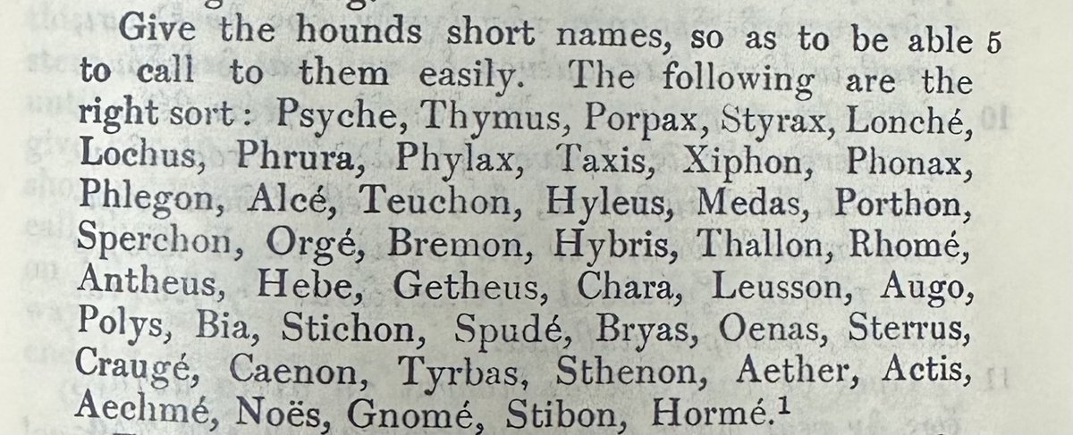 Sure, we talk about Homer's catalogue of ships and Hesiod's catalogue of women, but what about Xenophon's catalogue of good dog names (On Hunting VII.5)? Some of my favorites are Aktis (Sunbeam), Froura (Look-out), Chara (Joy), Augo (Glitter), and Styrax (Spike).