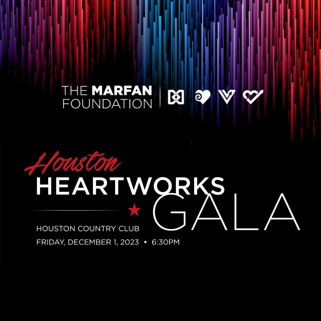 We look forward to seeing everyone at the Houston Heartworks Gala on December 1. There's still time to get your tickets for an evening of cocktails, dinner, entertainment, and great company! bit.ly/3DWVcoo #Marfan #VEDS #LoeysDietz