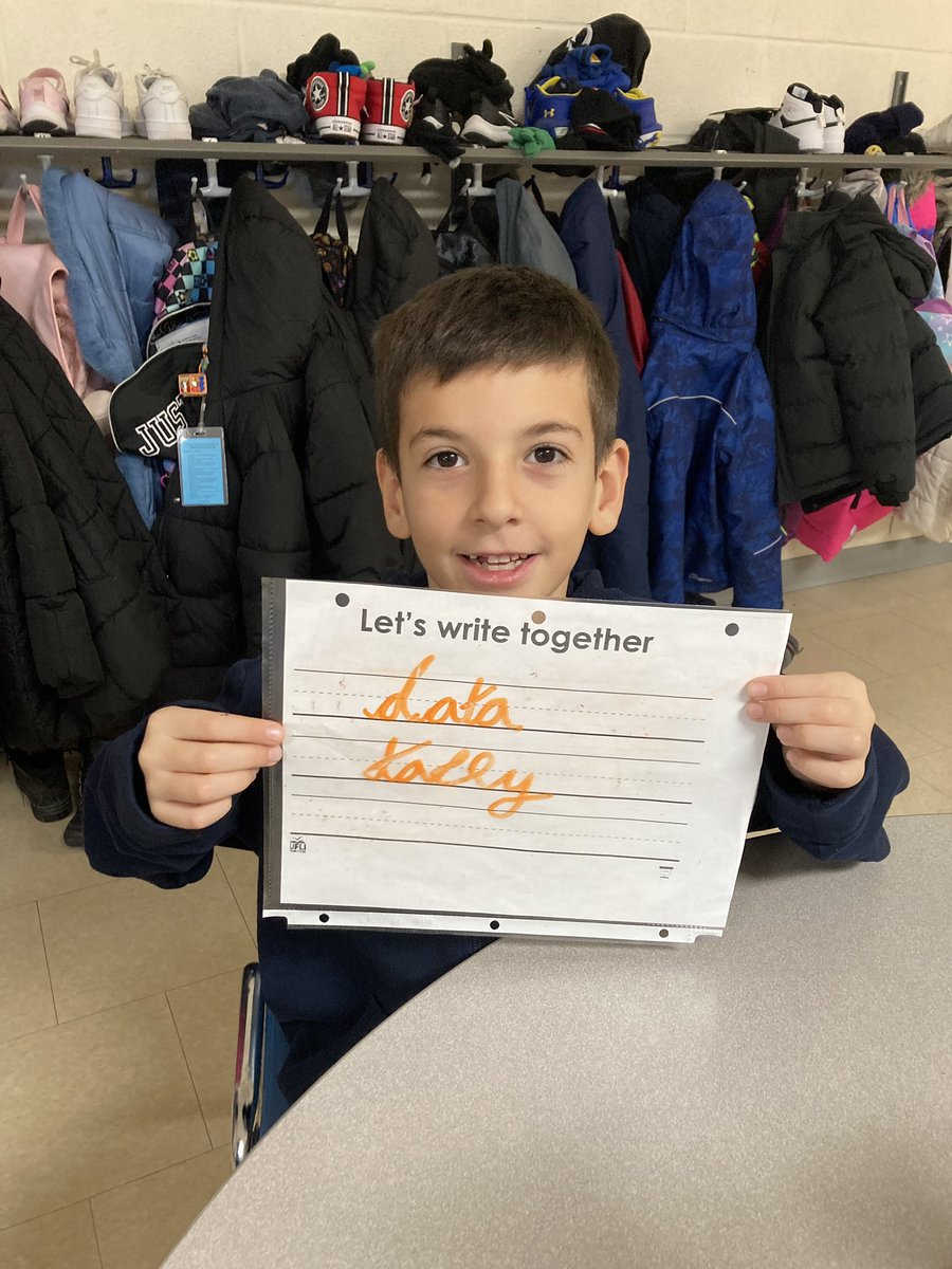 Practicing cursive writing ✍️ with our words of the week