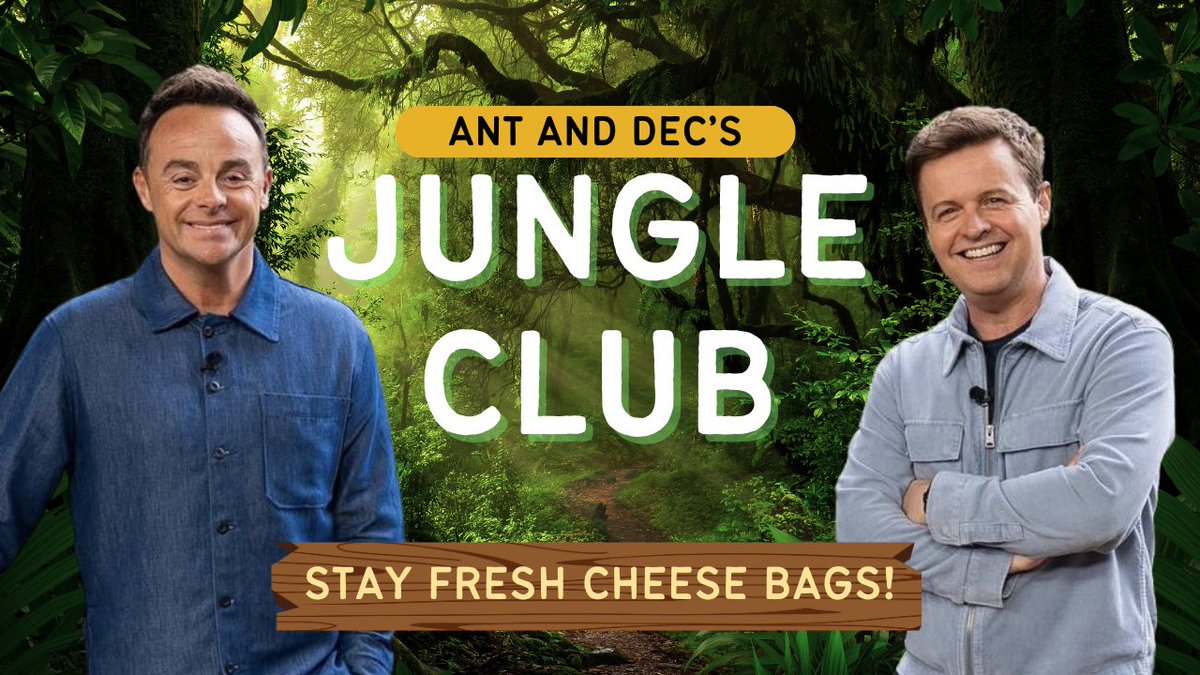 maisbee's tweet photo. @antanddec here's a logo for #JungleClub #ImACeleb
@imacelebrity @mitrestudios 😀 https://t.co/aLysx8y3nb