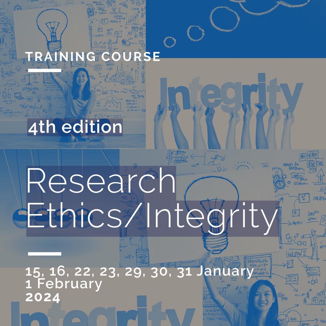 i3S_UPorto's tweet photo. ⚠️𝗗𝗘𝗔𝗗𝗟𝗜𝗡𝗘 𝗘𝗡𝗗𝗜𝗡𝗚⚠️
This course aims to provide participants w/ research #ethics/#integrity knowledge and skills.
🎯PhD students, PhD holders in Biomedical and Social Sciences
⏰Pre-registration: 29Nov
➕https://t.co/MKnSqv1s39
#i3S #i3Straining #i3Scourses #RRI https://t.co/ntHKk9Ay9k