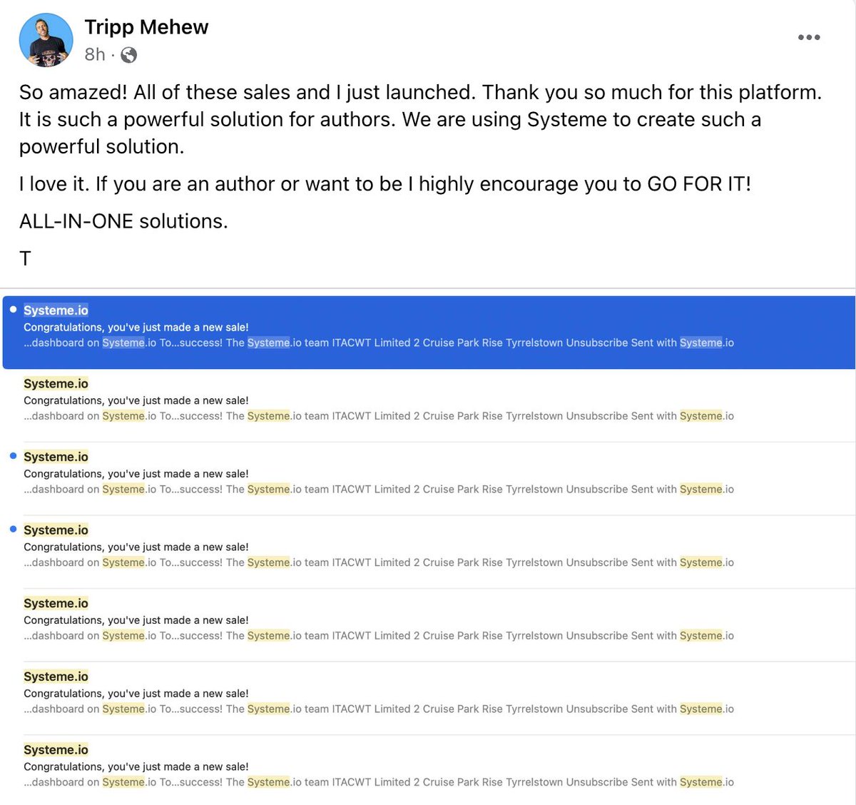 systeme.io tweet media