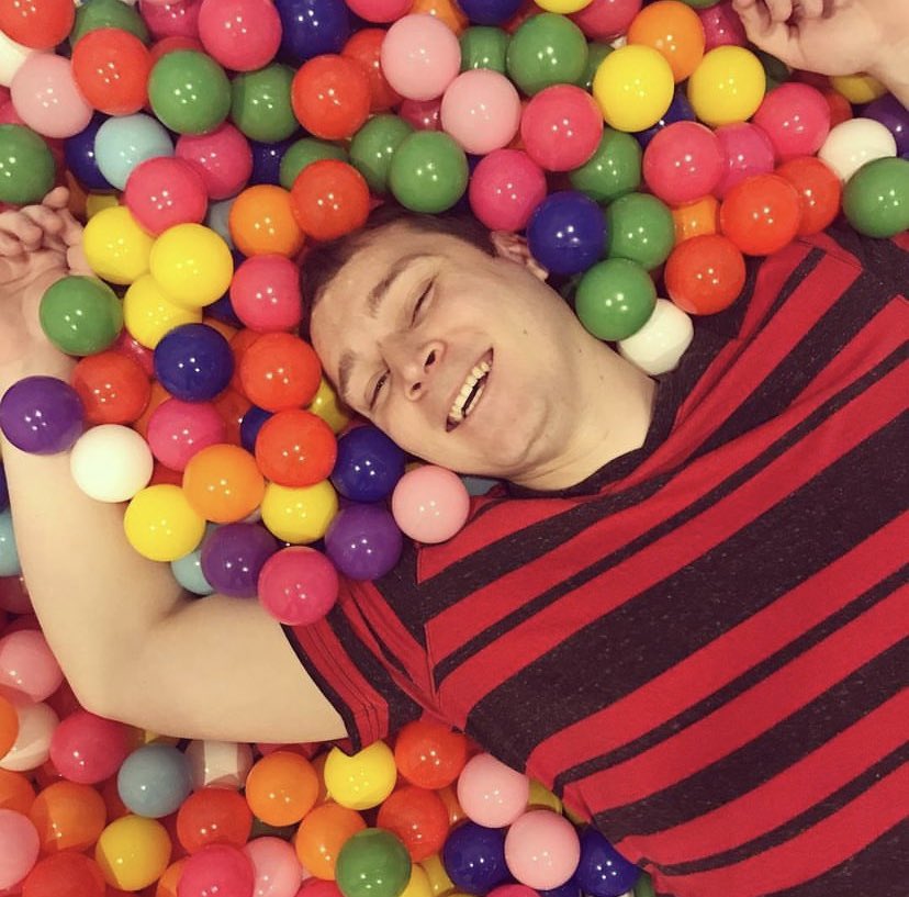 Ball pit fun. (@scvcnyears totally dared me to go in)