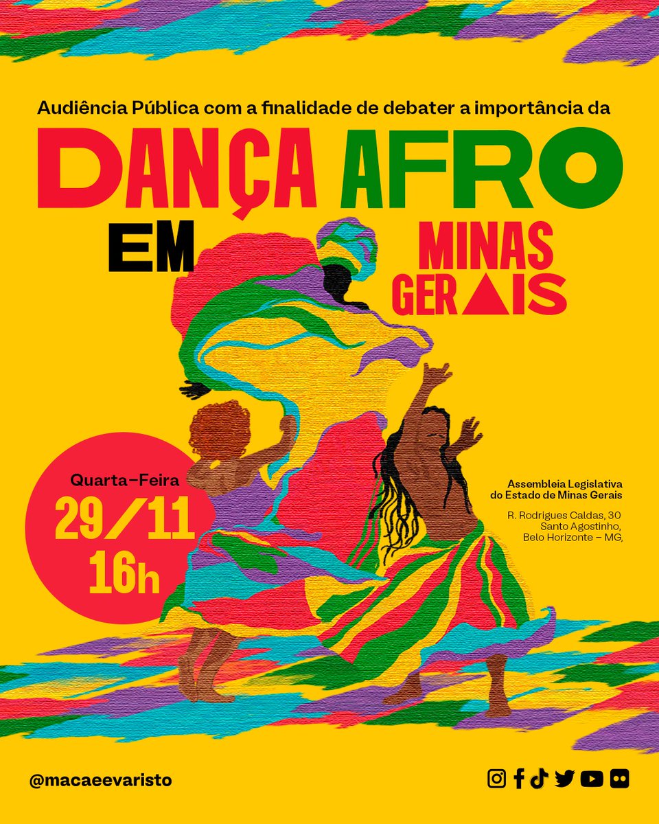 RobertoComplo's tweet photo. @MacaeEvaristo deputada estadual, realiza nessa quarta feiras às 16:00 Audiência Pública com finalidade de debater a importância da Dança Afro na https://t.co/U1O4PiTsaW