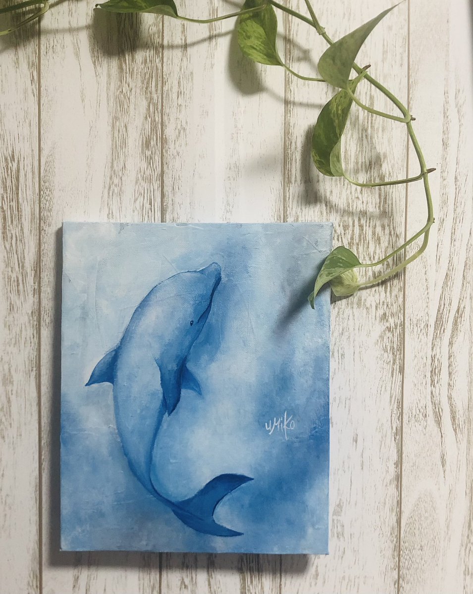 umiko_sugawara's tweet photo. .
「こっちにおいで」
僕の世界
見せてあげるよ
"Came on"
My world.
I'll show you、
canvas F3
#acrlyicpainting
#art #アート
#アクリル画
#sea #海 #bule #青
#world #世界
#海の世界
#dolphin #イルカ #海豚
#acolorstory #acolorfultale
#イロトリドリの物語 https://t.co/SbOkMTNW5c