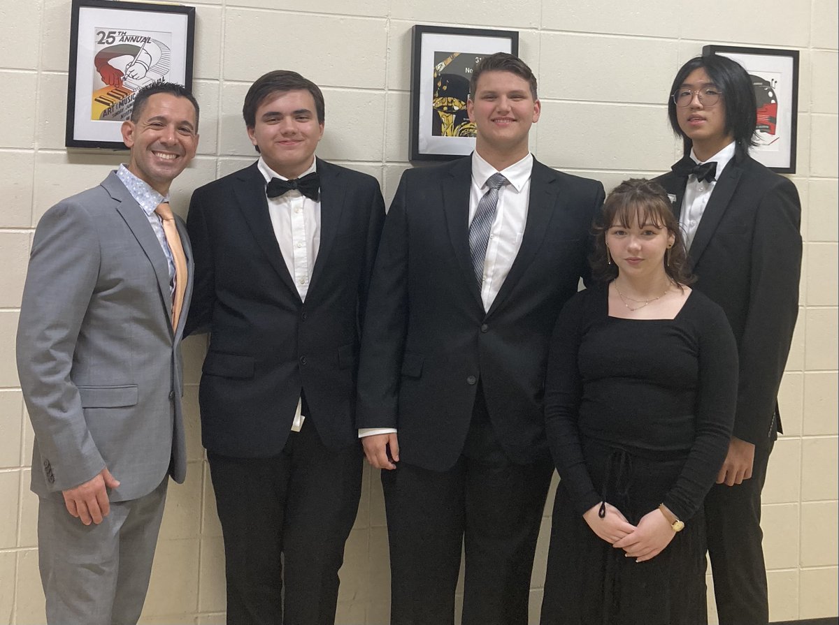 Four High School students - juniors Thales Cheng, Albert Peterson, Samantha Reichers and Devin Welsch - were selected to participate in the New York State Council of Administrators for Music Education All-County Music Festival. #PortJeffProud