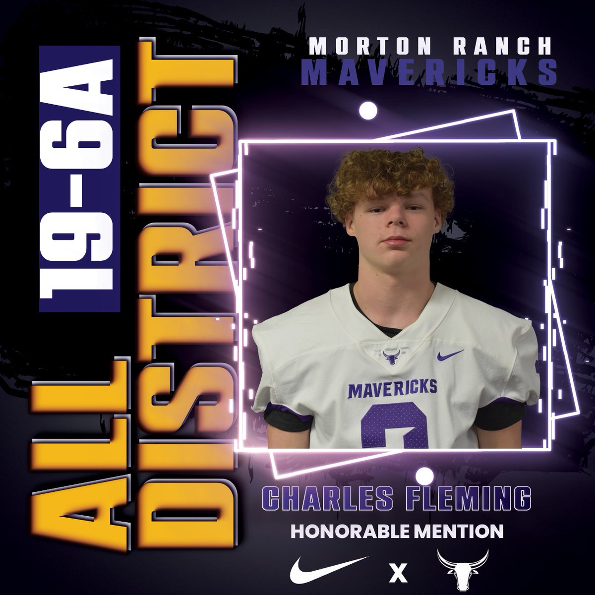 Class of 2025 DL Charles Fleming named Honorable Mention 

      #MaverickFootball