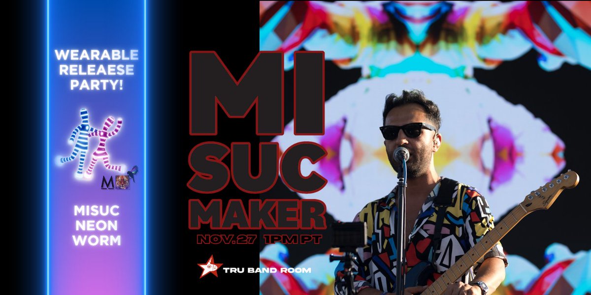 Uniquehorns_nft's tweet photo. 🔥Happy Monday!🔥

Today, in the #TRUBandRoom: 
@misucmaker's LIVE metaverse debut
The MoFyah Monday Warm-Up Show with @teenybod 
MoFyah Monday with @stoney_eye 

#Decentraland 100,77 
#DCLfam https://t.co/JcZ7mo61LW