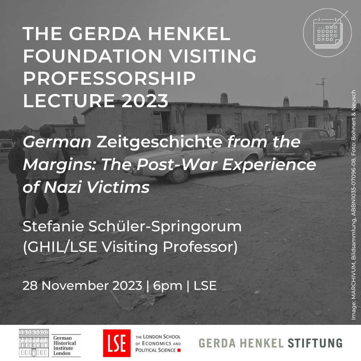 We look forward to welcoming you to our annual Gerda Henkel Foundation Visiting Professorship Lecture tomorrow! The focus this year is on 'German Zeitgeschichte from the Margins: The Post-War Experience of Nazi Victims' Attend online or in-person 👇 lse.ac.uk/International-…