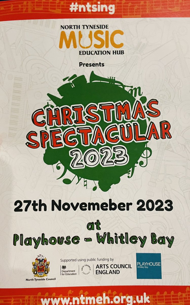 We know it’s not quite December, but we can’t wait to welcome <a href="/Wallsendstpeter/">Wallsendstpeters</a> <a href="/Hadrian_Park/">Hadrian Park</a> <a href="/FordleyPrimary/">Fordley Primary</a> <a href="/CPS_Primary/">CullercoatsPrimary</a> and <a href="/AMBERLEYPRIMARY/">Amberley Primary</a> to <a href="/Playhouse_WB/">PLAYHOUSE Whitley Bay</a> for our Christmas Spectacular tonight! 🎄🎅 

<a href="/ace_thenorth/">Arts Council England, North</a> <a href="/musicmarkuk/">The UK Association for Music Education: Music Mark</a> <a href="/educationnortht/">educationnorthtyneside</a>