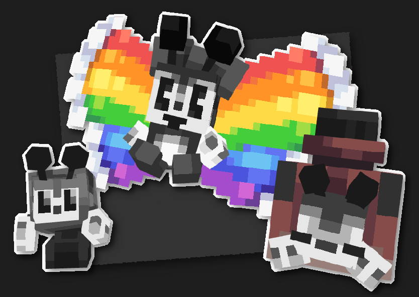 Stereot, Leedyblot, and Iradarise! The colour pokemon trio :)
#Minecraft #animation #Pokemon