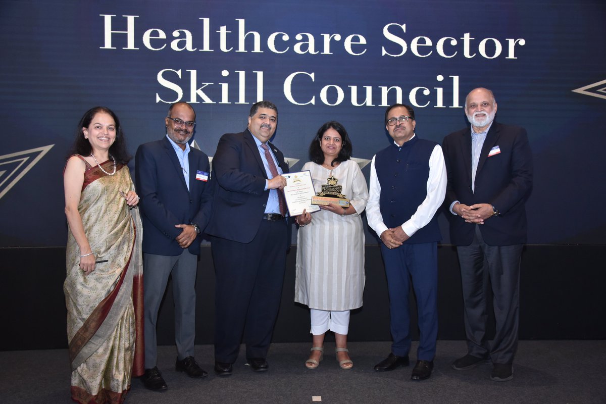 CII4WR's tweet photo. Congratulations to the winners of CII Western Region Innovation in Healthcare and Hospital Technology Awards 2023 (2nd Edition) - SPECIAL JURY APPRECIATION PRIZE in HEALTHCARE SKILLING INITIATIVE ! HEALTHCARE SECTOR SKILL COUNCIL. #CII4WR #CIIHosptalTech #Healthcare #Health https://t.co/cdbeNVZr4r