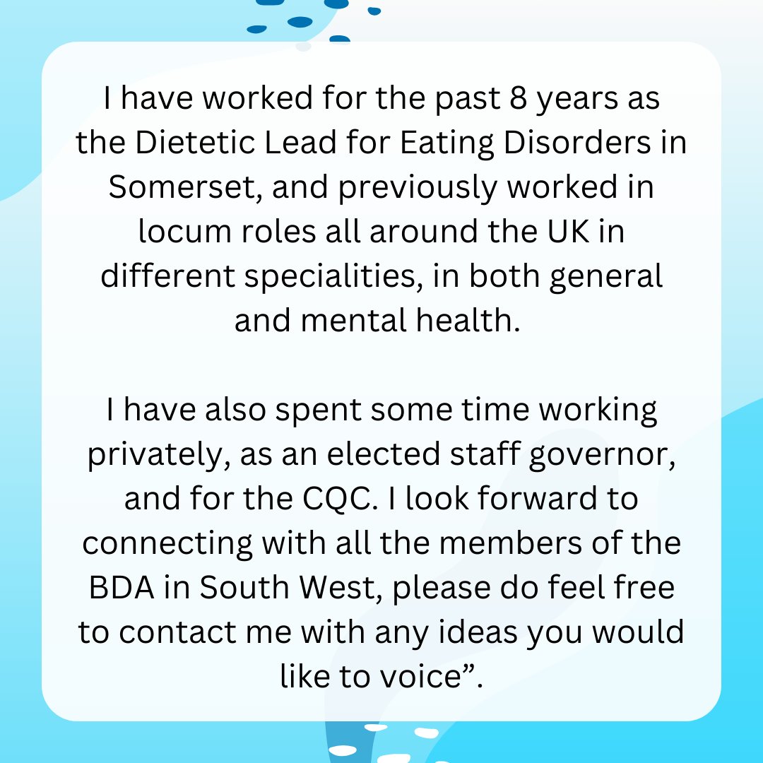 ✨ Meet the committee ✨

Our branch chair is Polly Taylor - Dietetic Lead for Eating Disorders Somerset.