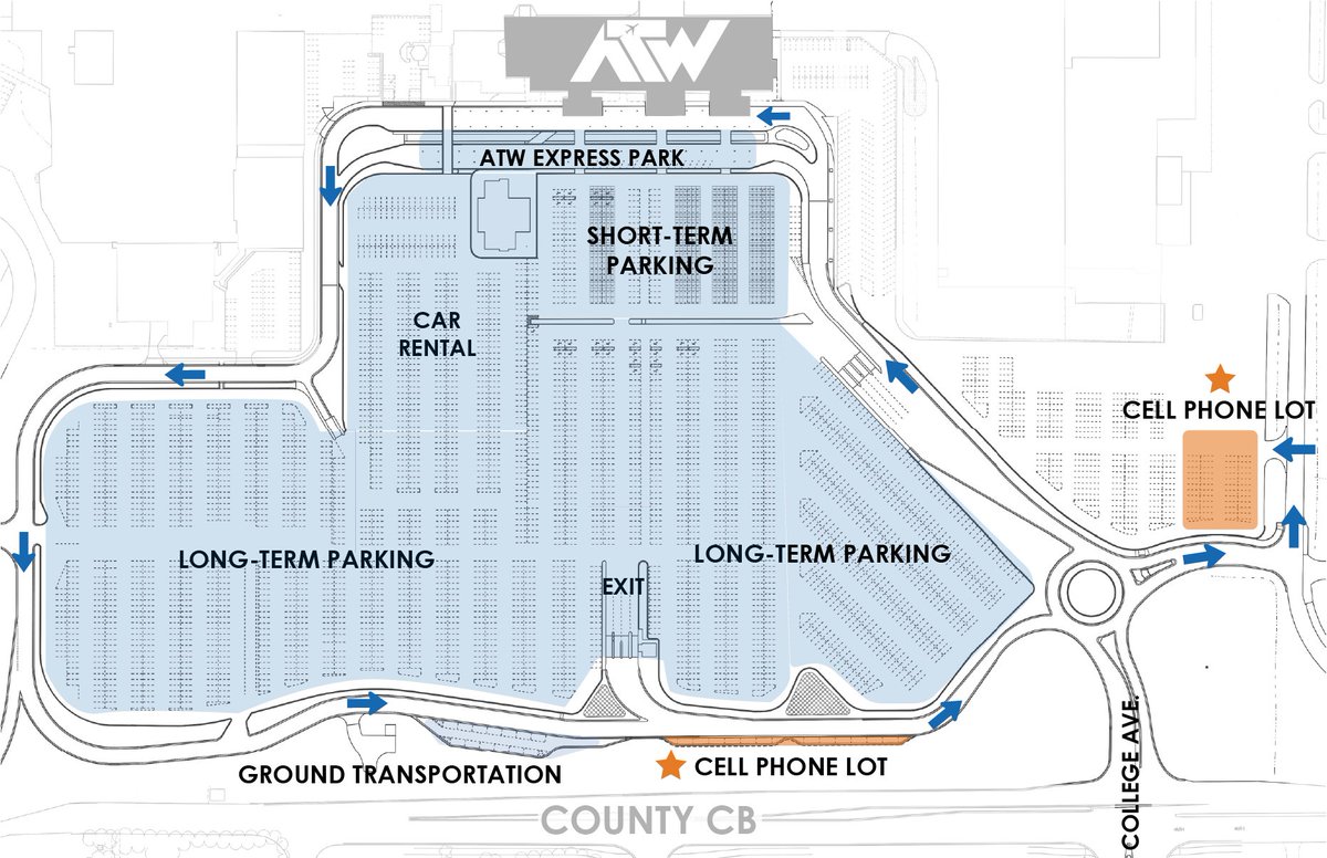 Picking up friends or family who are flying in during the holiday season? Don't forget to use our no-charge Cell Phone Lots, where you can wait until they are ready, for a fast and easy pickup process! #flyatw #appleton #traveltips #airportparking #wisconsin #holidaytravel