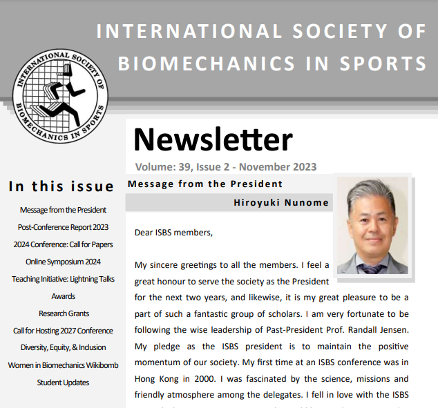 International Society of Biomechanics in Sports tweet media