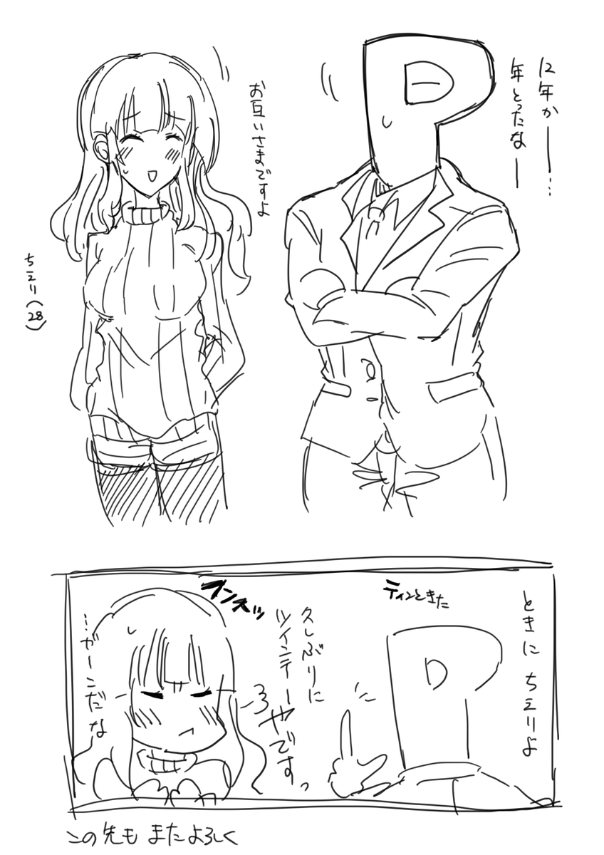 デレマス12周年おめでとう漫画 