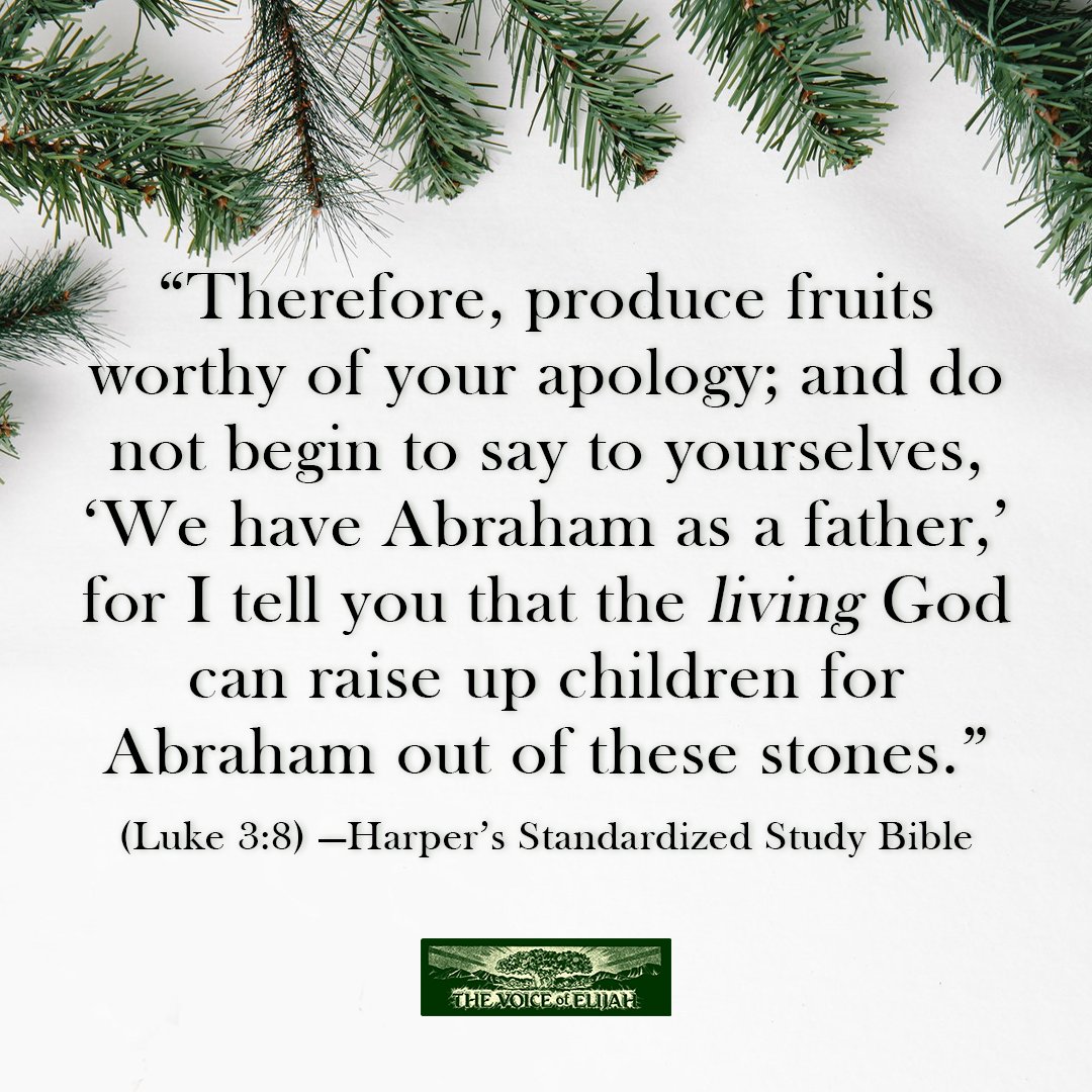 voiceofelijah's tweet photo. Day 3 of 24 Days of Luke!
https://t.co/mjlmlIpGOs
#RestoringTheTruth #Salvation #Bible #Scriptures #Gospel #TheVoiceOfElijah #JesusChrist #Christ #Jesus #Lord #biblestudy #TheEndOfTheAge #biblefacts #readthebible #bibleversedaily #biblequote #Luke3v8 https://t.co/rnBSyeAMT0