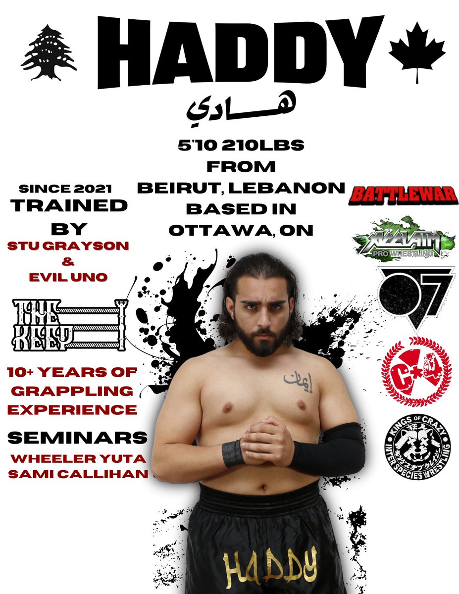HADDYENT's tweet photo. EST. OCT 2021
•
•
•
•
•
#prowrestling #independentwrestling #thekeep #c4wrestling #acclaimprowrestling #battlewar #lutte07 #mysterywrestling #interspecieswrestling #wwe #aew #tnawrestling #impactwrestling #nwapowerrr #canada #unitedstates #dubai #saudiarabia #qatar #lebanon https://t.co/N8VupArOjT