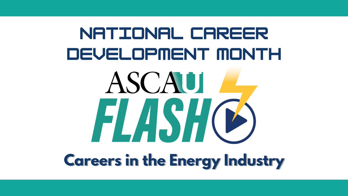 #ASCAUflash for #CareerDevelopmentMonth: Careers in the Energy Industry videos.schoolcounselor.org/asca-u-flash-c…