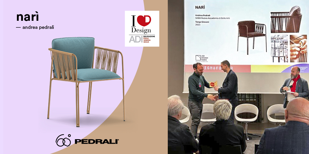 Pedrali on X: Narì has been awarded as one of the Friuli-Venezia Giulia's  Design Excellence. The armchair designed by Andrea Pedrali celebrated among  the region's excellences selected by ADI Design Index 2023