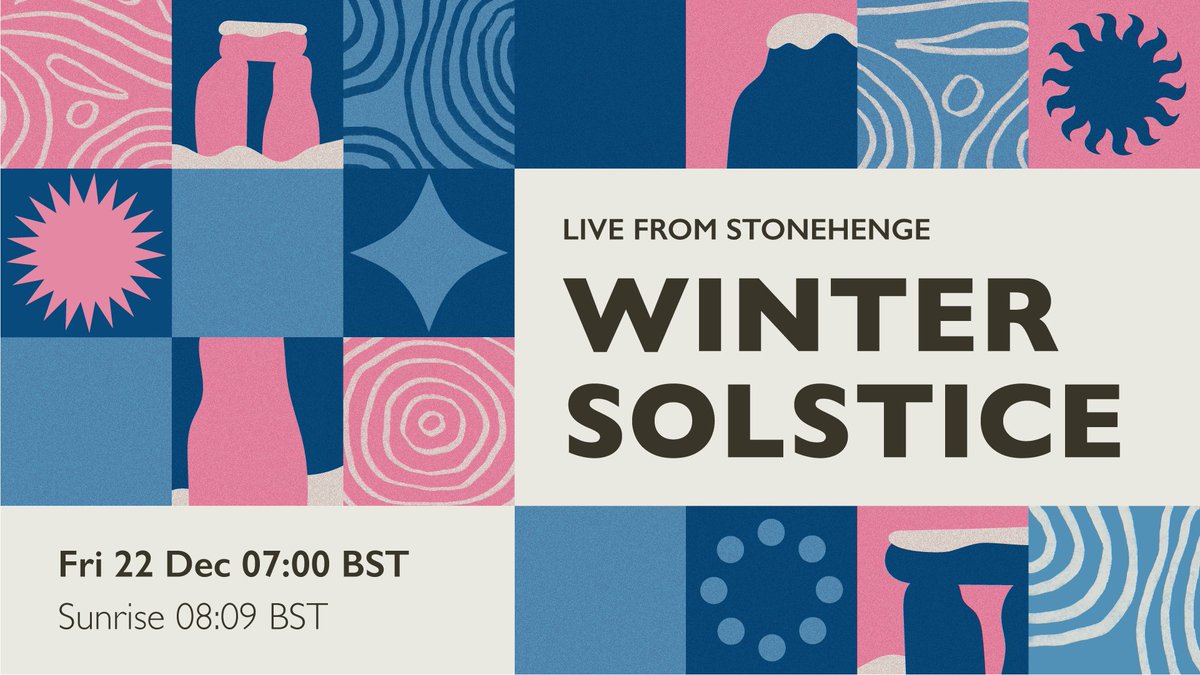 🔴 Enjoy the Winter Solstice at Stonehenge from the comfort of home with our free Live Stream. ℹ️ We’ll be live on Fri 22 Dec from 07:00 BST, and you can tune in on the English Heritage Facebook and Youtube Channels. Sign up for reminders on Youtube: ➡️ bit.ly/EH_WinterSolst…