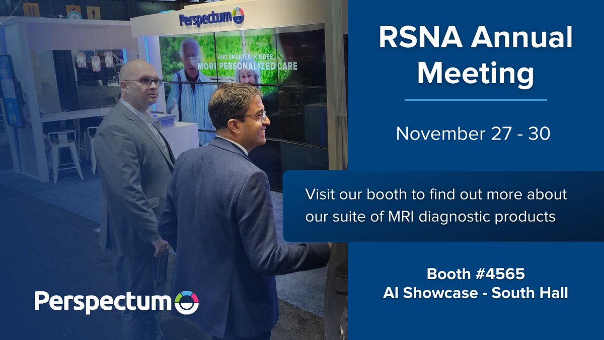 Stop by booth #4565 at #RSNA2023 to learn how our products use Quantitative MRI and AI to improve the accuracy of disease diagnosis and the precision of disease monitoring. See how our #SaaS products integrate seamlessly with radiologists’ existing workflows.