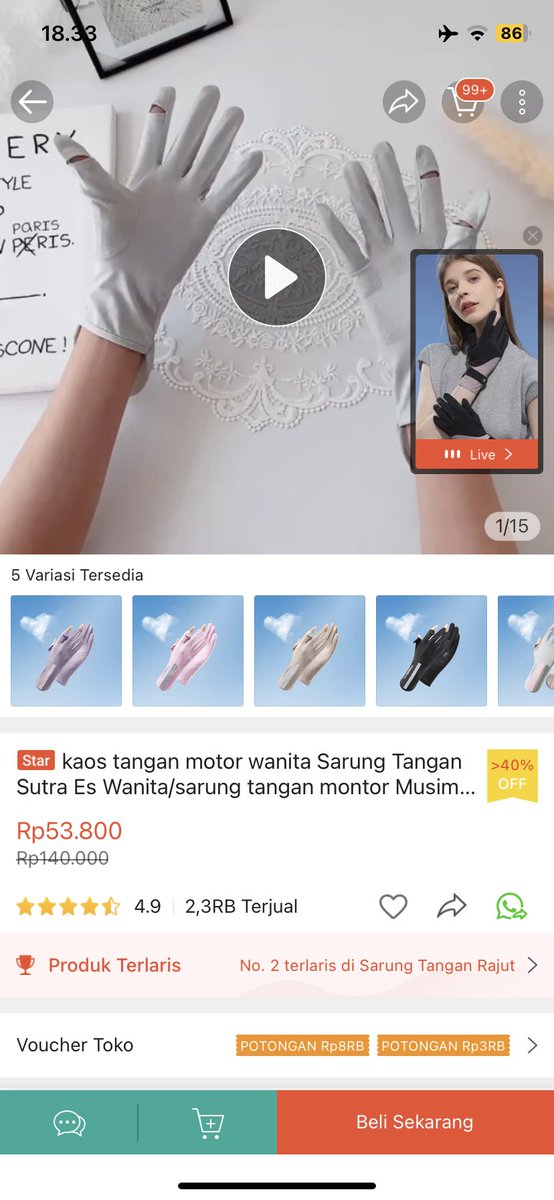 yeriha2000's tweet photo. @onadhib @ohmybeautybank Ka kalo kamu motoran, aku rekomenin ini. Sangat2 worth it tanganku udah ga belang lagi https://t.co/tpfJsJttTP