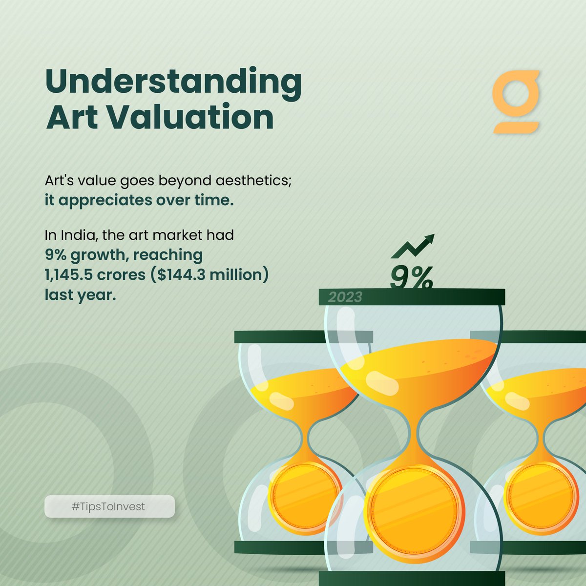gullakmoneyapp's tweet photo. Did you know art can be a smart investment? Explore the world of art valuation and learn how it adds a unique dimension to your financial portfolio.
.
.
.
.
.
#Gullak #GoldSavings #InvestInGold #SecureYourWealth #GoldInvestments #SaveInGold #GoldWealth #GrowWithGold #SmartSavings #GoldForFuture #FinancialSecurity #InvestSmart #SaveAndShine #GoldIsMoney #finance #GullakGold #gold #investment #investingtips