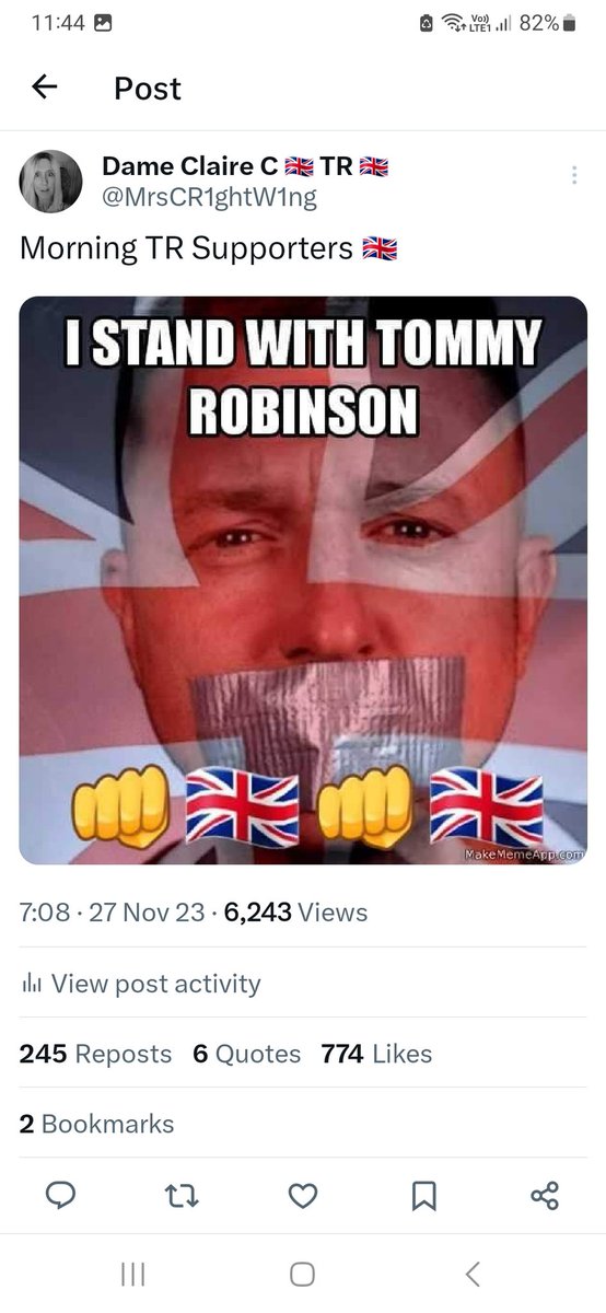 @TRobinsonNewEra We love you Tommy, God bless you 🙏 ❤️