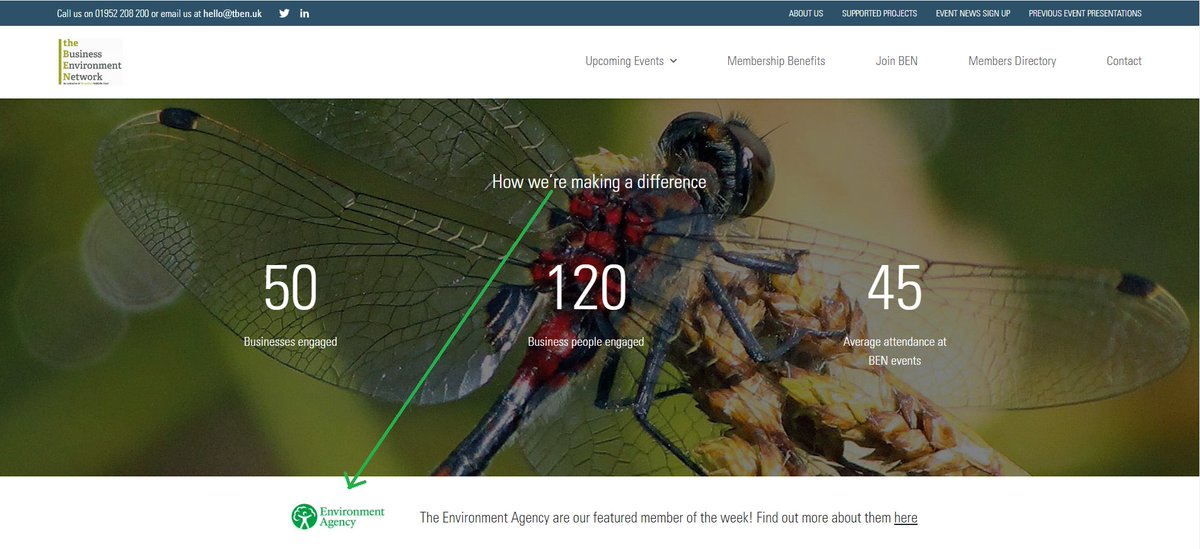 Congratulations to our TBEN member of the week <a href="/EnvAgency/">Environment Agency</a> 
Environment Agency are constantly working to create better places for people and wildlife, and support sustainable development. 
Read more: tben.uk/members/3281/